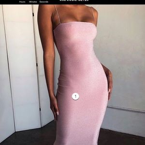 Meshki Shimmer Midi Dress